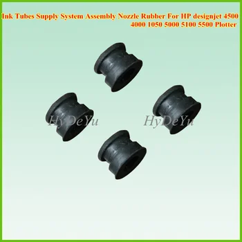 

10PCS NEW Ink Tubes Supply System Assembly Nozzle Rubber For HP designjet 4500 4000 1050 5000 5100 5500 Plotter
