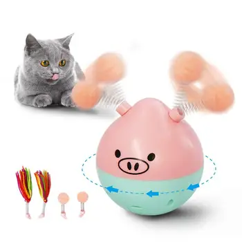 

Electric Automatic Spinning Interactive Game Pet Cat Teaser Ball Tumbler Toy 2020