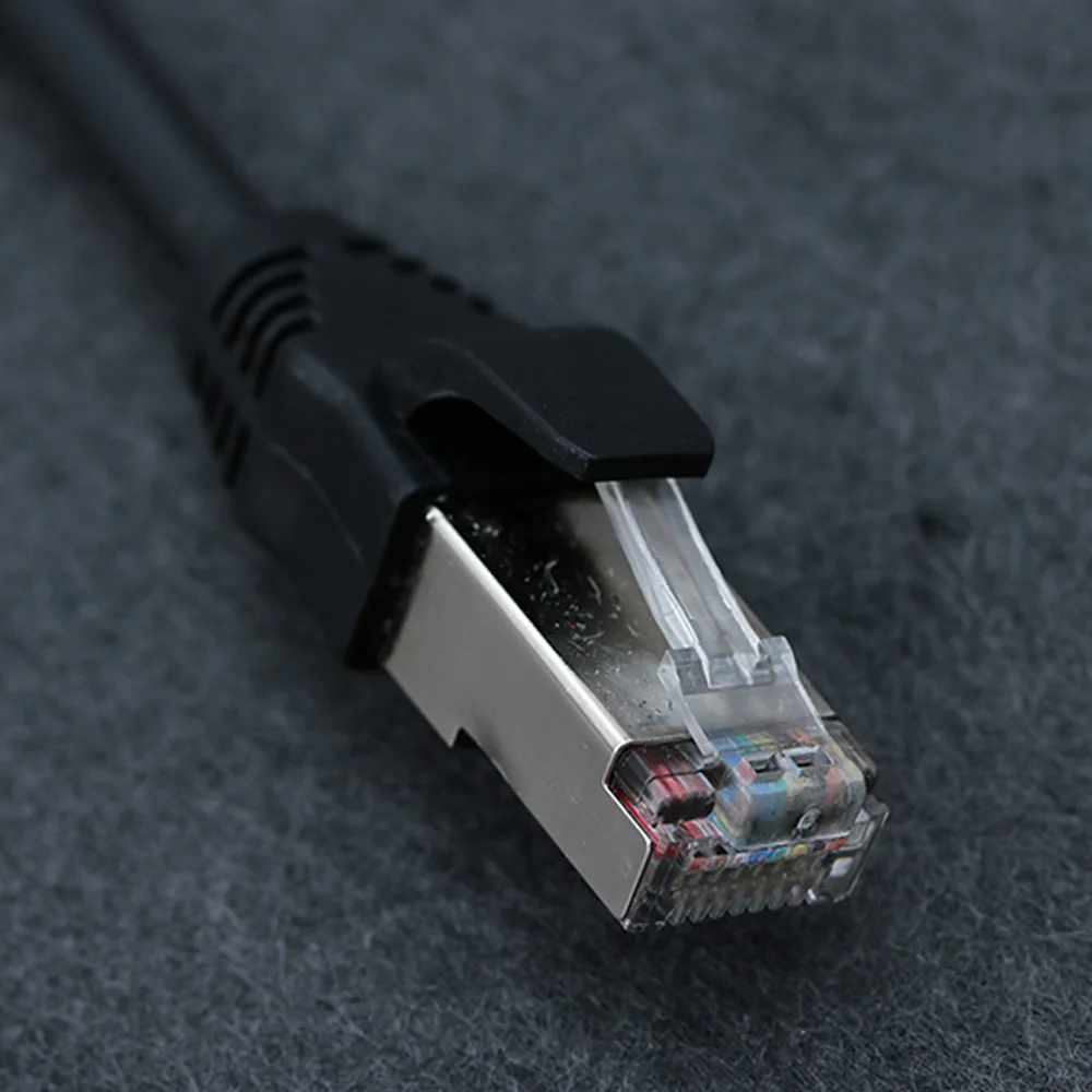 

RJ45 male to female screw panel installed LAN network Ethernet extension cable