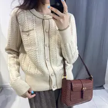 

Fall 2021 Women Clothing Oversize Womens Sweaters Autumn Vintage Loose Winter Sweater Knitted Women Cardigan Knit Button Maxi