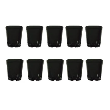 

50pcs Square Lightweight Black Plastic 32-hole Bracket Small Special Bracket Rack for Reinforce Plant Succulent