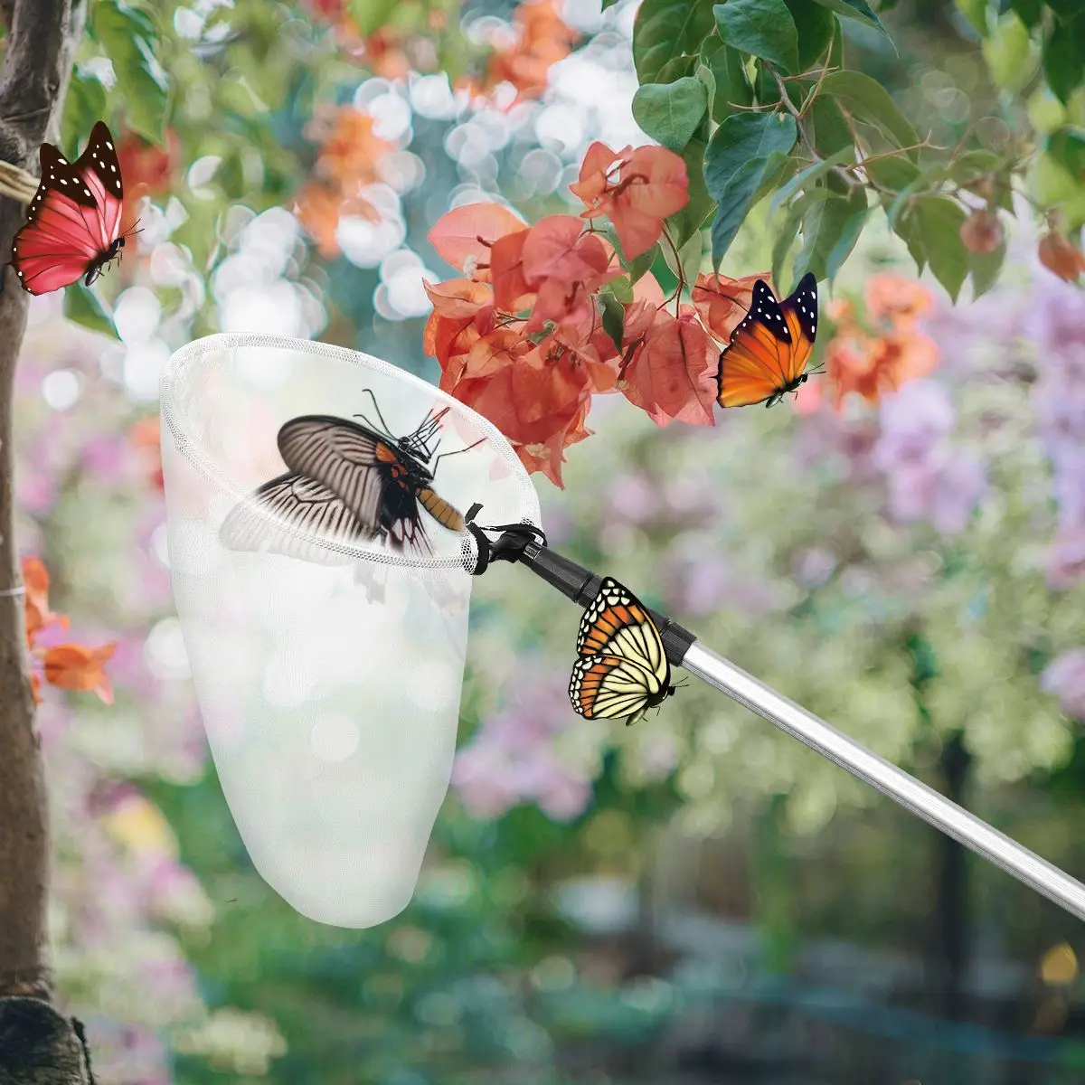 Выдвижная рыболовная сеть телескопический сачок с ручкой из сплава удлинение
