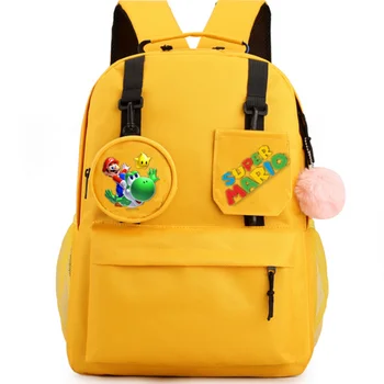 

Anime Super Mario Bro Game USB Backpack Bag Students Book Laptop Schoolbags Travel Laptop Bag For Gift