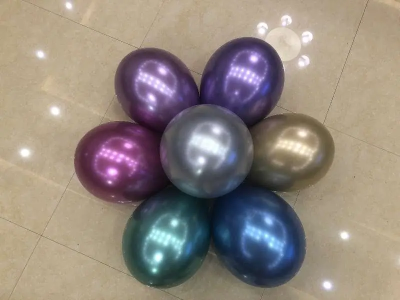 Manufacturers Wholesale 12-Inch Metal Color Balloon 3 Grams Thick Rubber Balloons Holiday Wedding Party Decorative Balloon