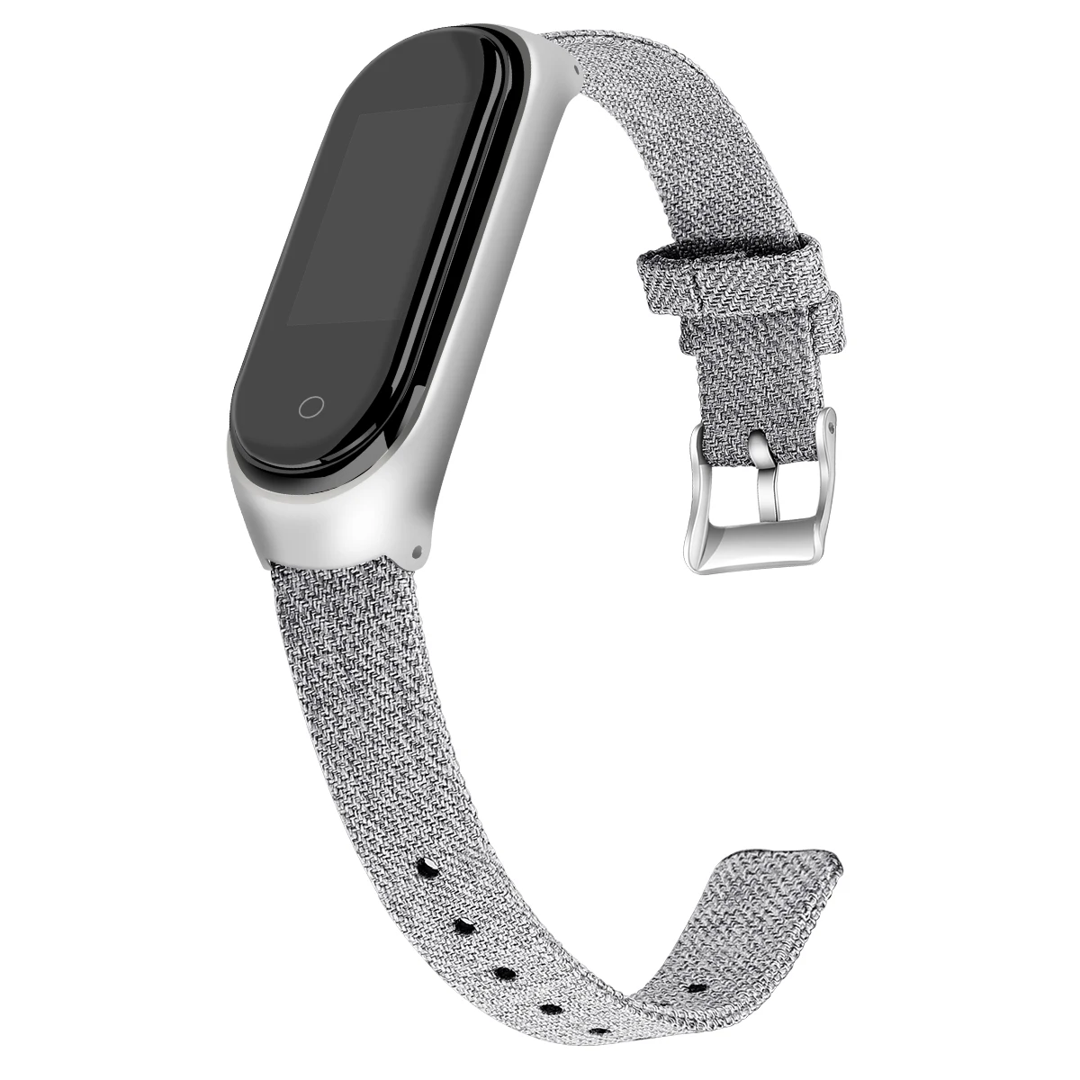 Для Xiaomi mi Band 4 браслет Мягкий Холст Материал рама из нержавеющей стали сменный ремешок для mi Band 3 ремешок - Цвет: A6