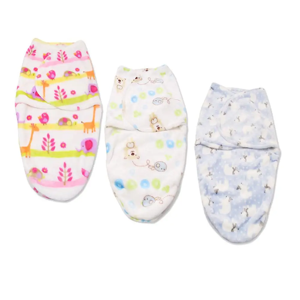 Kidlove Baby Flano мультфильм печатных спальный мешок Пеленание младенца постельные принадлежности