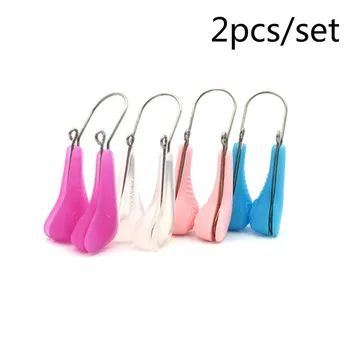 

2 Pcs Nose Straightening Soft Silicone Nose Shaper Lifting Clip Noses Bridge Shaping Corrector Nose Up Slimming Beauty Tools