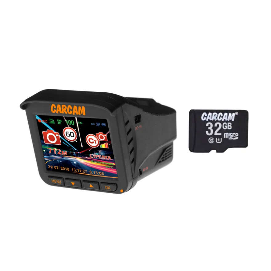 Автомобильный видеорегистратор с радар-детектором 3 в 1 CARCAM COMBO 5 Lite 32GB