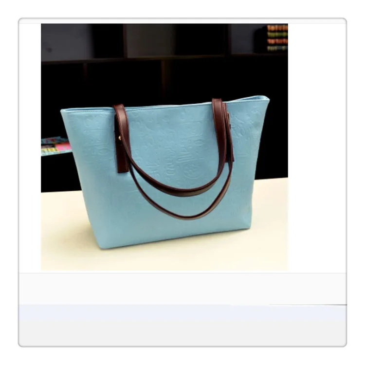 

Special Offer Korean-style Women's Large Bag Pu Retro Jia Gu Wen Simple Shoulder Bag New Style Hand Girl'S Manufacturers Direct