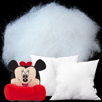 

1kg High Elastic Fluffy Stuffing Polyester PP Cottom Wool Fiber Filler Pillow Doll Bean Bag Winter Warm Dress Down Jacket Fabric
