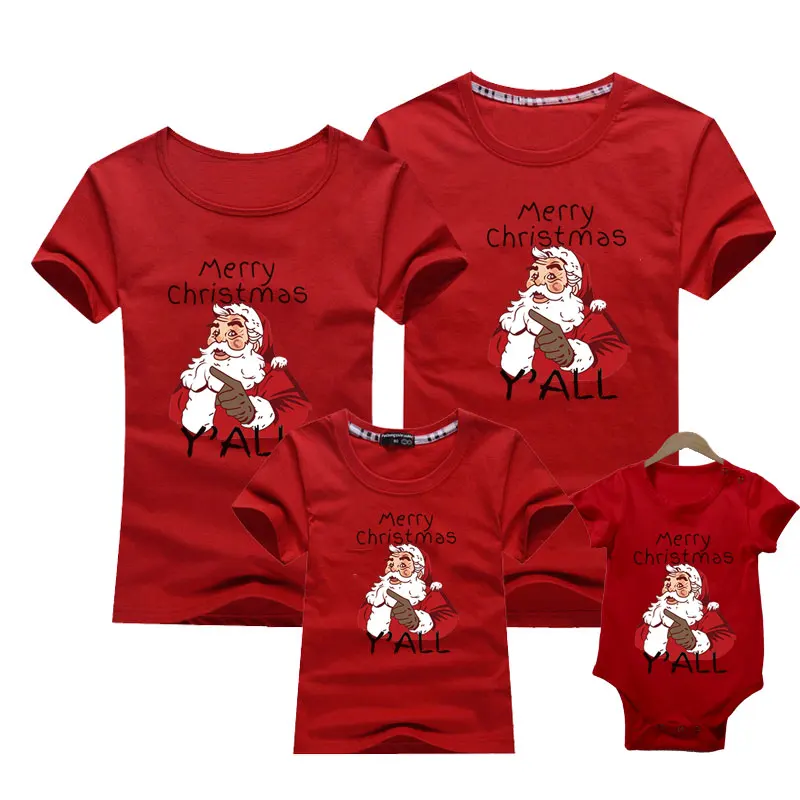 Family Look For Dad Mom And Me Father Mother Daughter Son Christmas New Year Cotton Sweater Outfits Family Matching Clothes