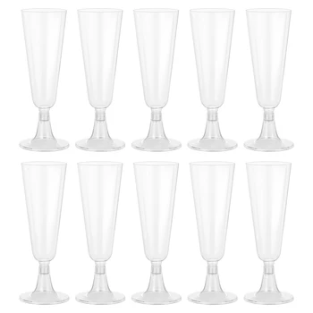 

30pcs Red Wine Goblets Plastic Red Wine Goblets Wine Cups Disposable Champagne Drink Cups Cocktail Glass Cups Transparent