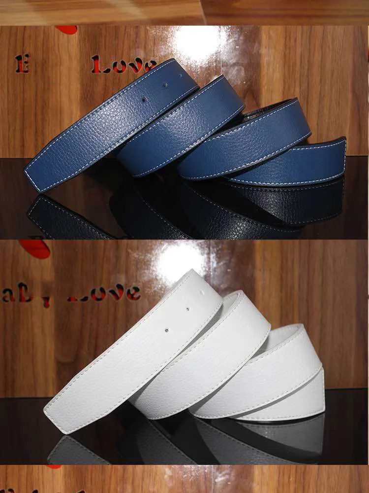 Deepeel, 1 шт., 3,3-3,7 см* 105 см-125 см, мужской кожаный ремень без пряжки, мужское украшение, Простой повседневный ремень для брюк YK636