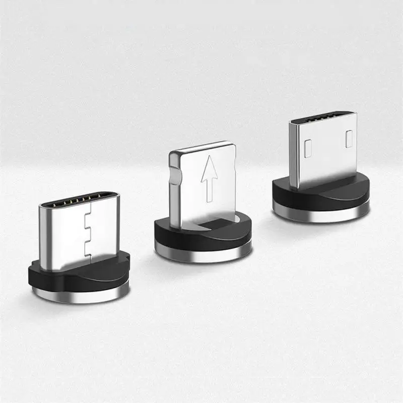 Usb кабель с магнитной головкой и адаптером для Android IPhone Type C пылезащитный Разъем