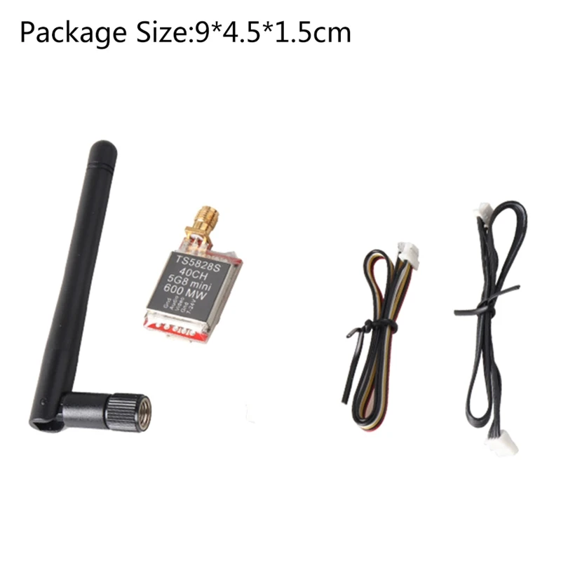 

TS5828S Micro 5GB 600mW 40CH FPV Transmitter Cable Antenna for RC Drone Parts