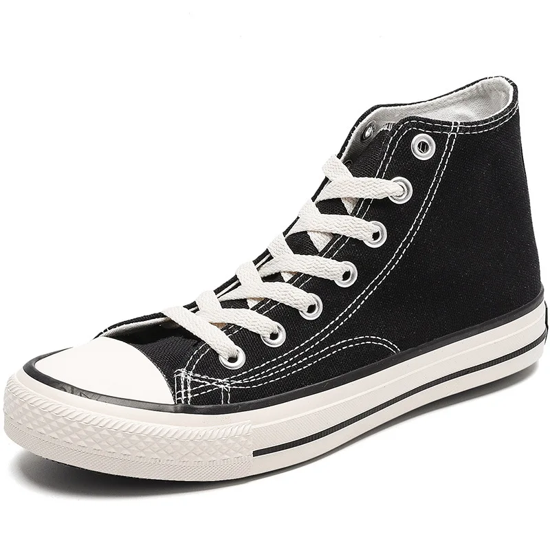 Zapatillas de lona informales para hombre y mujer, zapatos vulcanizados de suela alta para estudiantes, para primavera y verano, 2020