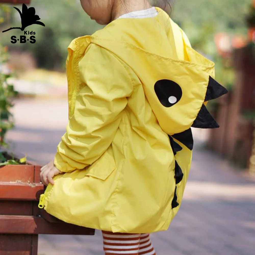 2019 New Children's Coat Male and Female Baby Boy Girl Autumn Winter Outwear Jacket Lovely Dinosaur Shaped Windbreaker | Детская