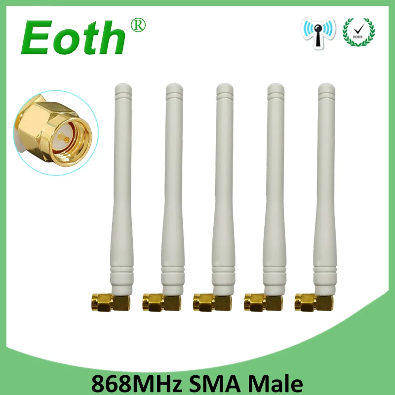 5pcs antenna Lora lorawan антенна сотовая связь усилитель автомобильный para модем hf телефон longo alcance сотовый сигнал маршрутизатор lte gsm 868 МГц - Цвет: 5pcs antenna