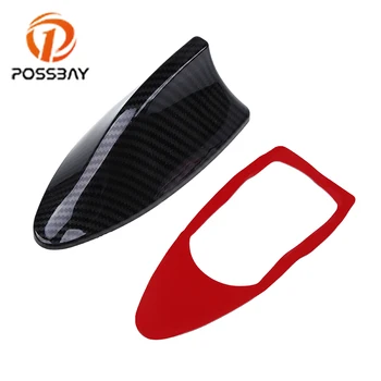 

POSSBAY Auto Radio Signal Aerials Imitation Carbon Fiber Car Shark Fin Antenna for VW Polo Ford Kuga Kia Car Styling Roof Decor