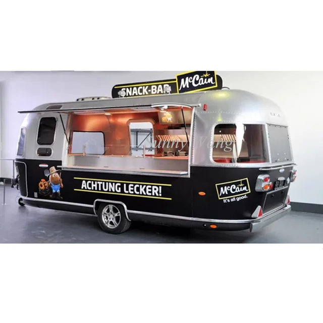 2021 New Arrival Baking Shop Cake Van Dessert Kiosk Milk Tea Truck Book Cart With Customized Service