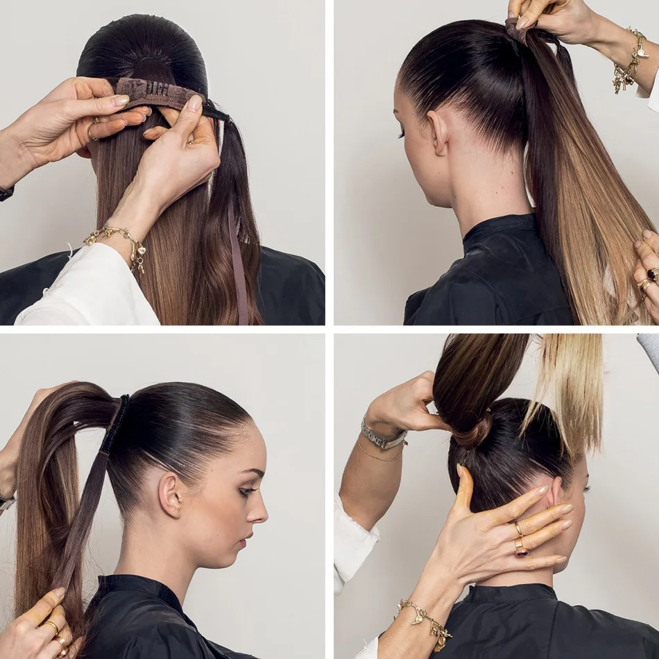 Isheeny Человеческие волосы Remy конский хвост для наращивания 14 &quot18&quot 22 &quotна