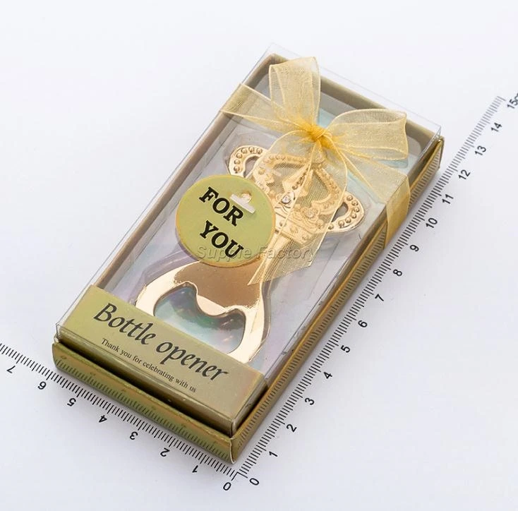 100 шт Золотая бутылка с короной сувениры-Открывашки giveaways юбилей подарки на день рождения свадебные услуги, девичник открывалка для пива SN1938