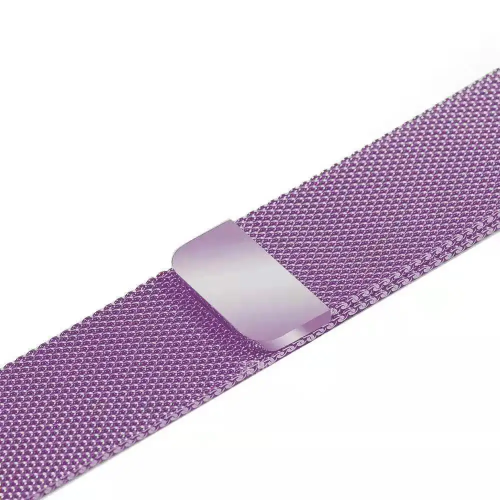 Lavender Качественный Миланский ремешок для Apple Watch Band 40 мм 44 мм 38 мм 42 мм браслет из нержавеющей стали для iWatch Series 4/3/2/1 - Цвет ремешка: Lavender