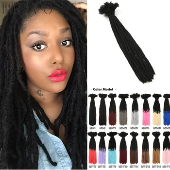 

22inch Dreadlocks Crochet Hair Braids Synthetic Omber Braiding Hair Extension Reggae Hip Hop For Black Women/Men Hair Expo City