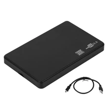 2,5 дюймов USB HDD чехол Sata для USB 2,0 жесткий диск SATA внешний корпус HDD жесткий диск коробка с USB кабелем