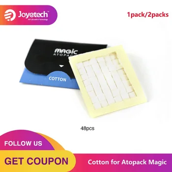 

100% Original Joyetech Cotton for Atopack Magic 48pcs/pack Made of Organic Cotton for Joyetech Atopack Magic Kit Vape vs EGO AIO