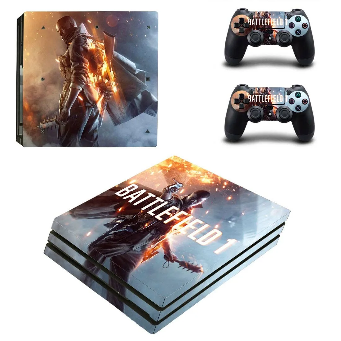 PS4 Pro Battlefield 1 наклейка PS 4 Play station 4 Pro виниловая наклейка s Pegatinas для playstation 4 Pro консоль и контроллер