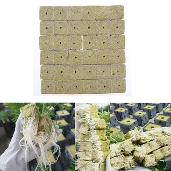 

Media Hydroponic Soilless Cultivation Compress Rockwool Cubes for Garden Greenhouse Orchard Sun Room Hydroponic Applications