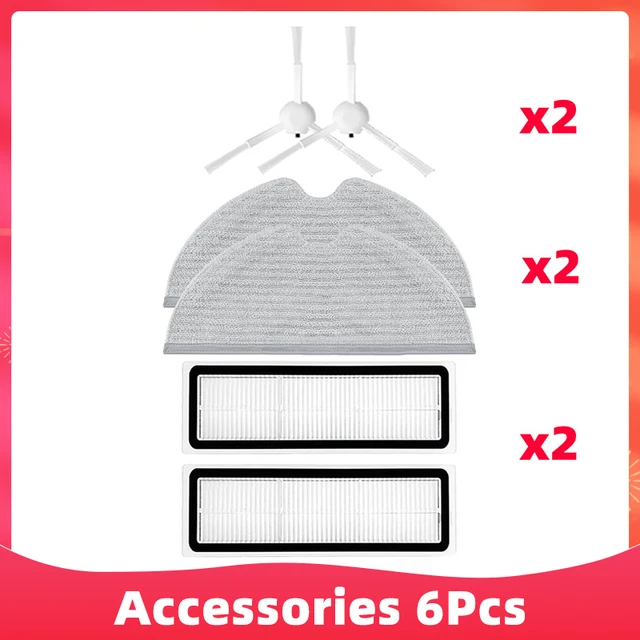 Main Side Brush Mop Cloths Hepa Filter For Xiaomi Dreame D9 Dreame Bot L10 Pro Trouver Robot LDS Vacuum-Mop Finder Spare Parts Set 12