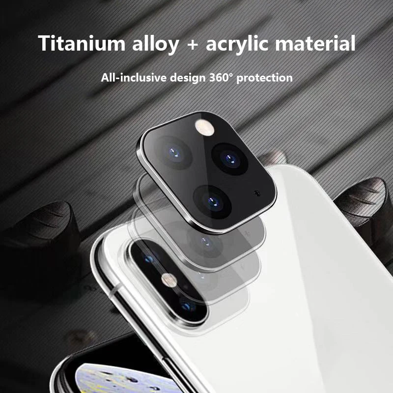 Металлическая крышка объектива для iPhone 11 Pro Max объектив для iPhone X XR XS Max Защита объектива камеры
