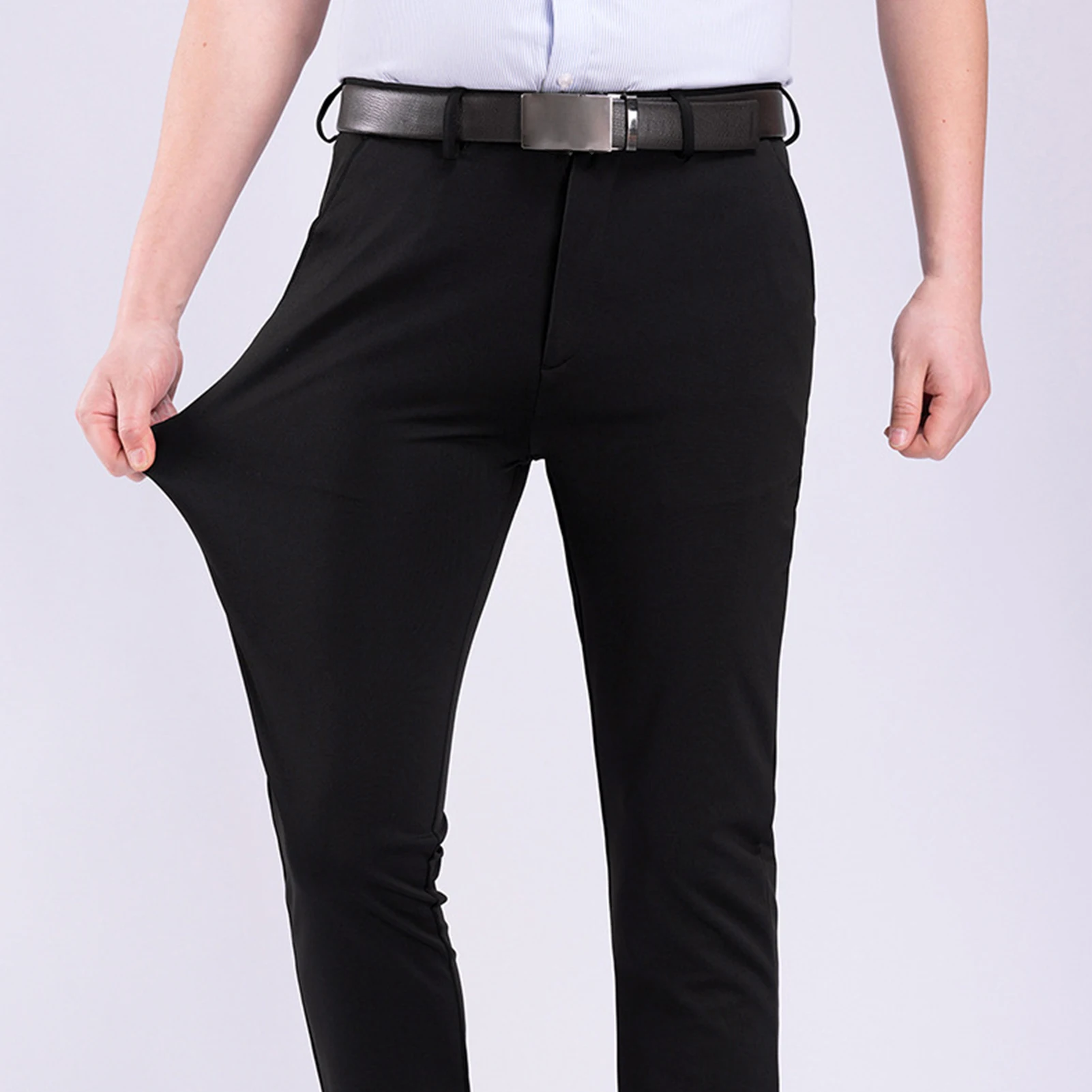 Men's Suit Pants Straight Long Classic Business Casual For Spring Autumn