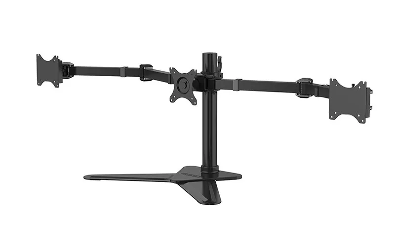 Desktop Three Hex LCD Arm Monitor Mount Stand