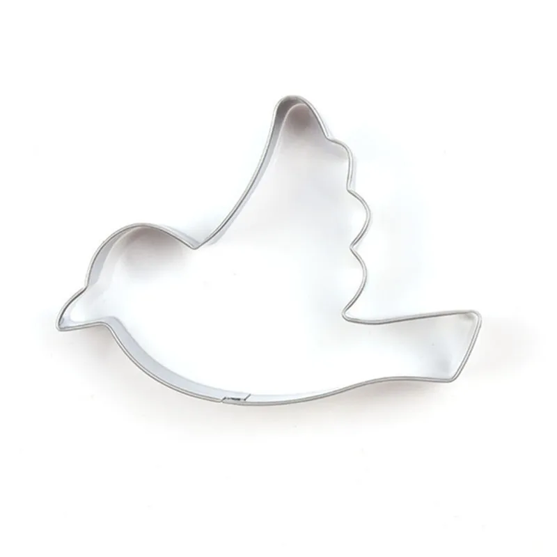 1 piece 3d cute kitchen supplies bird shape stainless steel cookie cutter mold biscuit accessories cake decorating tools | Дом и сад