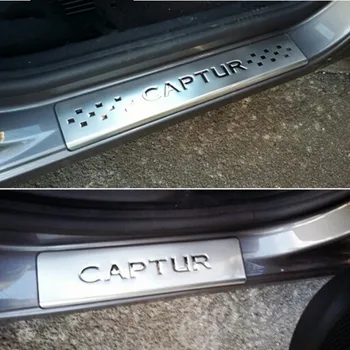 

Stainless steel anti-rubbing board 4 / set auto parts for Captur 2014 2015 automatic styling fast ship