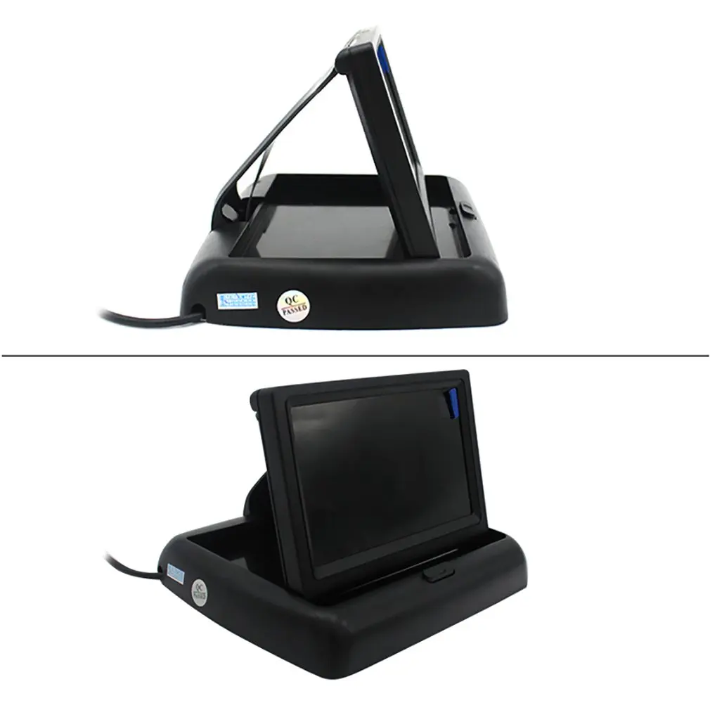 PZ704 4,3 дюймовый Hd складной дисплей двухсторонний Av видео вход Реверсивный приоритет Автомобильный дисплей