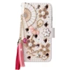 For Samsung Galaxy S25 S24 S23 S22 S21 S20 Ultra Plus FE Bling Diamond Pearl Flower Handbag Flip Wallet Leather Case Cover