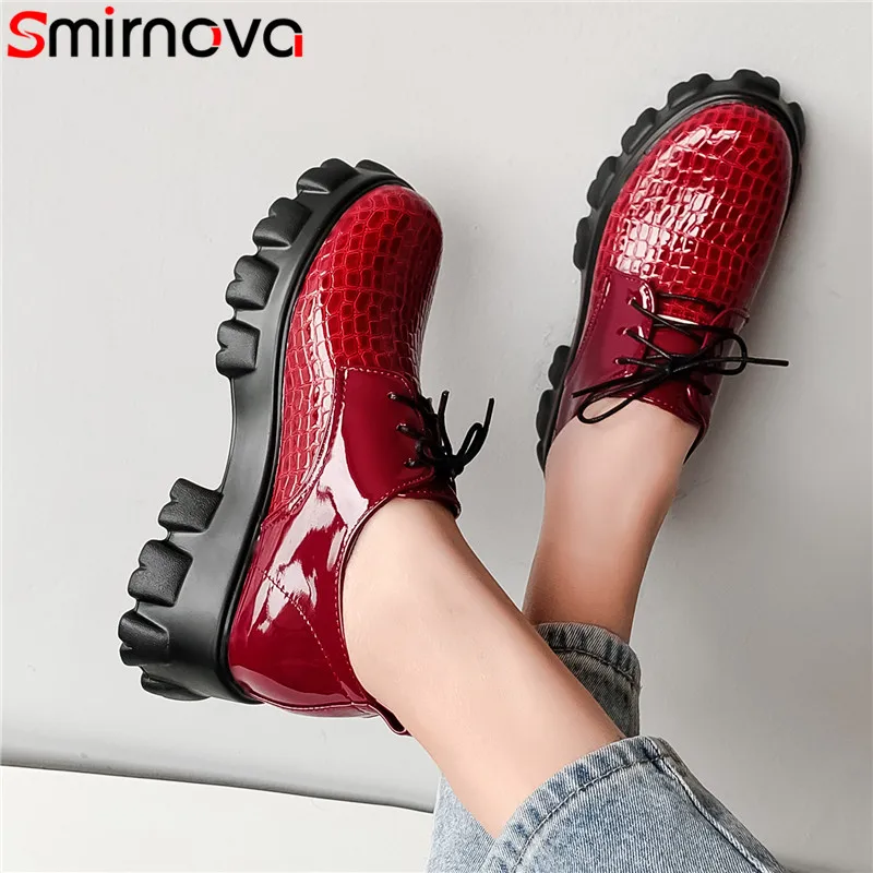 Smirnova размера плюс 34 46 новая обувь из ТПУ на платформе женские туфли квадратном
