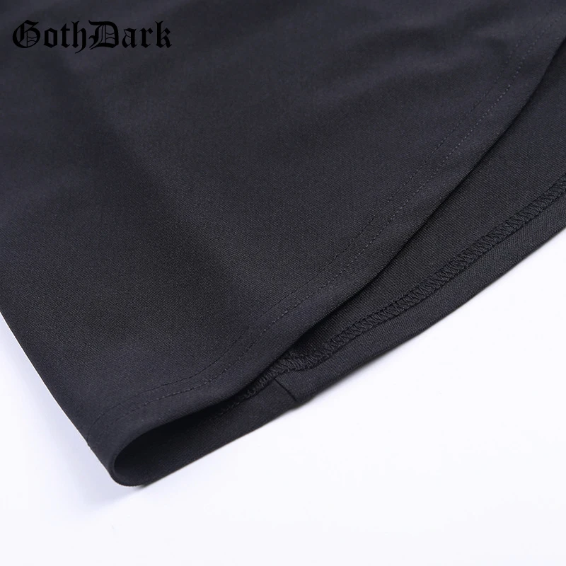 Готическое темно-черное гранж готическое платье для женщин Харадзюку Сетчатое Плиссированное винтажное мини-платье осень Эстетическая мода