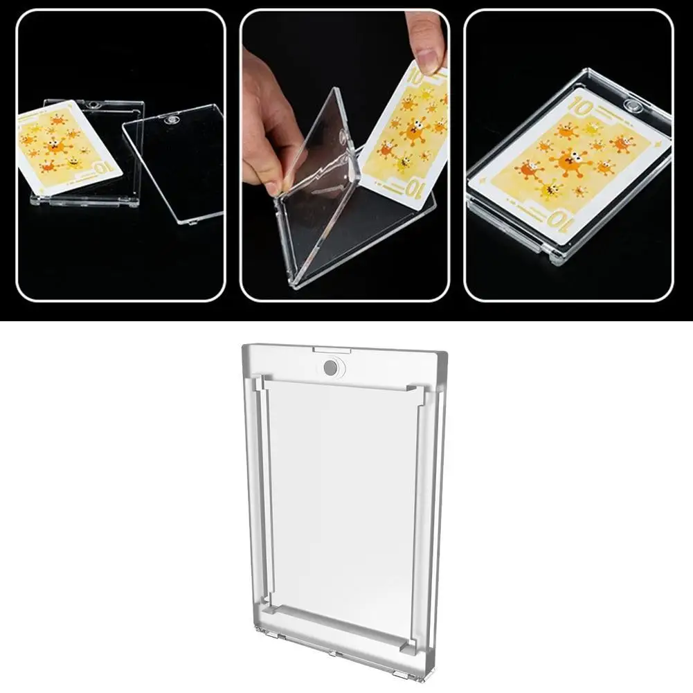 Réparateur Cartes Pliées Presse à Cartes En Acrylique - Pour Décoller Et Aplatir Cartes à Collectionner (Pokémon, Etc.) - Outil De Réparation Portable
