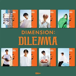 Hot KPOP ENHYPEN albums 《DIMENSION : DILEMMA》 Photo Card Collection Photocard Self Made Paper Cards Lomo Cards Postcard Fan Gift