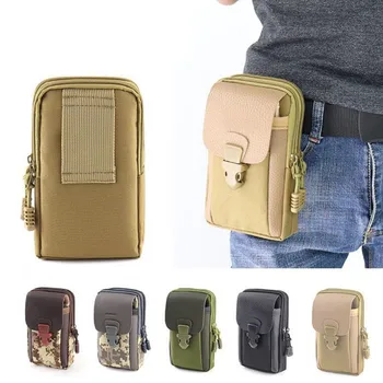 

Leather Tactical Waist Bag Men Waist Pack Military EDC Waist Pack Waterproof Outdoor Travel Camping Hunting Phone Case