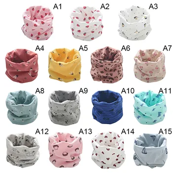 

Cotton Baby Scarf Baby Bibs For Boys Girls Burp Cloths Lovely Kids Collars Collar Ring Neckerchiefs