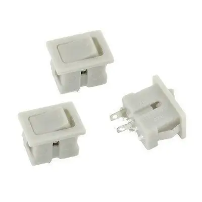 

3 Pcs 2 Pin On-off Type SPST Flush Mounted Fan Rocker Switch 250VAC 1A