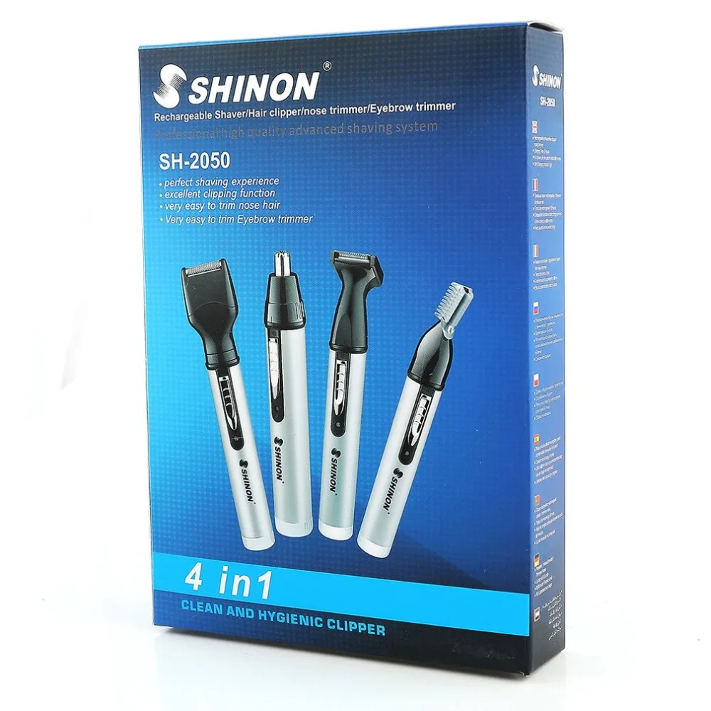 

SH-2050 Multifunction 4 In 1 Personal Rechargeable Electric Men Ear Nose Trimmer Hair Clipper Shaver Beard Trimmer