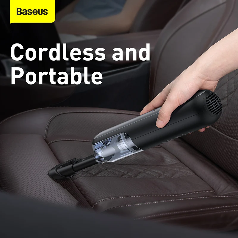 Car Vacuum Cleaner Wireless Vacuum Handheld Vacuum Cleaner Portable Vacuum Cleaner for Automotive Home PC Cleaning 4000Pa Baseus A1