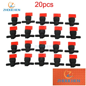 

20pcs 8mm Plastic Inline Fuel Gas Cut Shut off Valve For 1/4" ID Fuel Line Motorcycle For Briggs & Stratton 494768 698183
